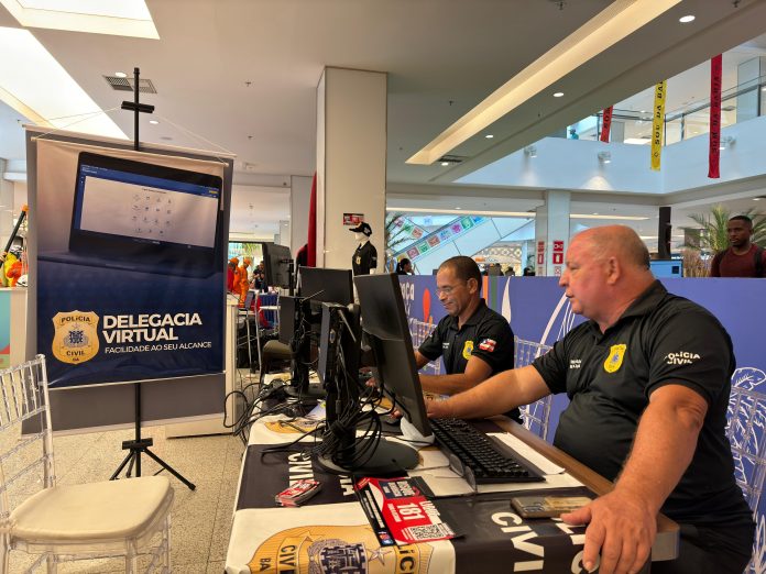 Público lota estandes da Polícia Civil na 8ª Edição da Expo Segurança, no Shopping da Bahia
