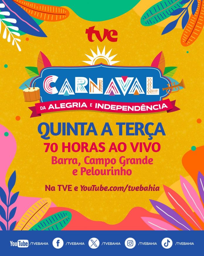 TVE realiza a maior cobertura do Carnaval para todo o país