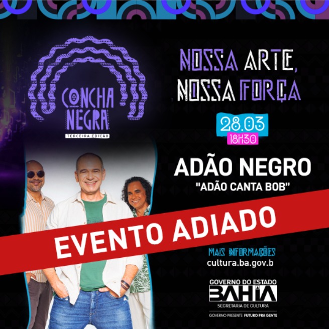 Concha Negra: show “Adão Canta Bob” tem nova data
